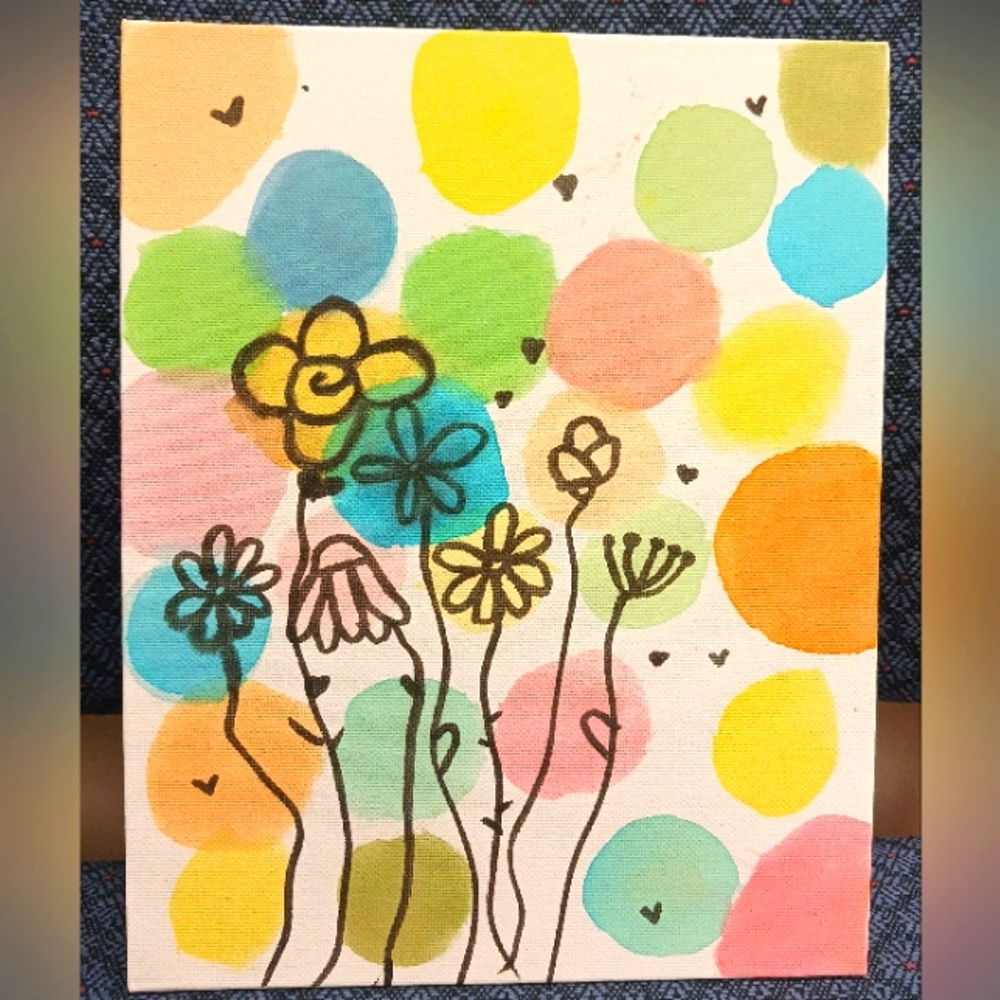 HAND PAINTED 🎨 Water Color on Canvas BY Kimmy